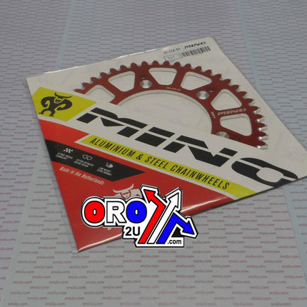Mino Rear Sprocket Alloy Red 210, 25-554-50 Red