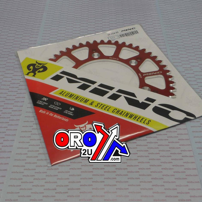 Mino Rear Sprocket Alloy Red 210, 25-554-50 Red