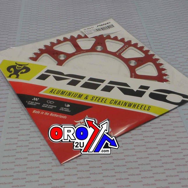Mino Rear Sprocket Alloy Red, 25-554-51 Red