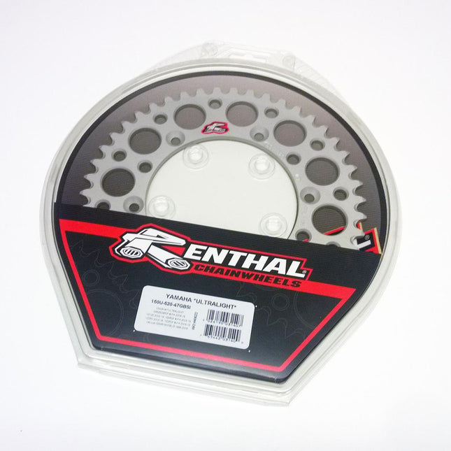 Rear Sprocket Alloy Renthal, Ultralite 150U-520-47GBSI Silver