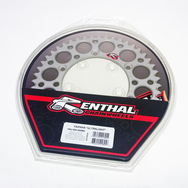 Rear Sprocket Alloy Renthal, Ultralite 150U-520-48GBSI Silver
