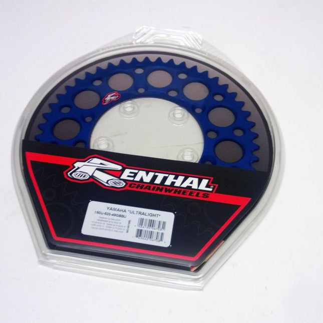 Rear Sprocket Alloy Renthal, Ultralight 150U-520-49GBBU Blue