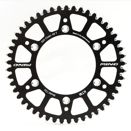 Mino Rear Sprocket Alloy Black 251, 25-850-52 Black