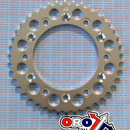 Rear Sprocket Steel 42 [JTR301/210.42] 520, Double Drilled JTR301, JTR210