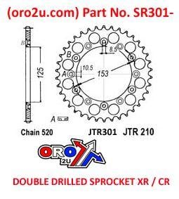 Rear Sprocket Alloy 47 [JTR301.47] 520