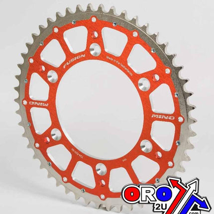 Mino Rear Sprocket Fusion 2-RING, 23-741-47 Steel/alloy Orange