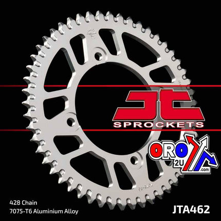 REAR SPROCKET ALLOY SILVER 462, JTA462.52 7075-T6 Aluminium, JTR456