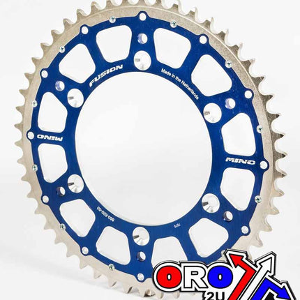 Mino Rear Sprocket Fusion 2-RING, 23-612-50 Blue Steel/alloy