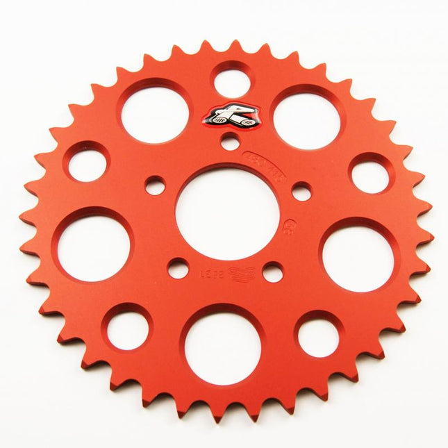Rear Sprocket Renthal 480, KTM 50 2010-2013 38T Orange, 480--415-38P-OR
