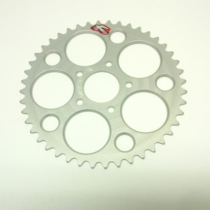 Rear Sprocket Renthal 480, KTM 50 2010-2013 44T Silver, 480--415-44P-SI