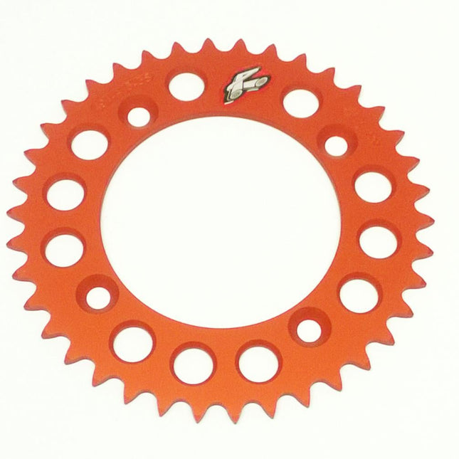 Rear Sprocket Renthal 491, Ktm/husky 50 14-25, 38T Orange, 491--415-38P-OR