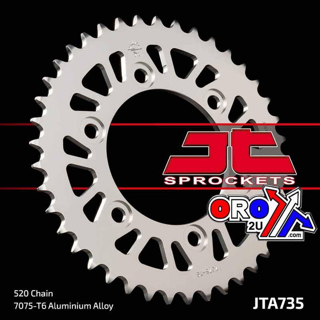 Rear Sprocket Alloy Silver 735, JTA735.40