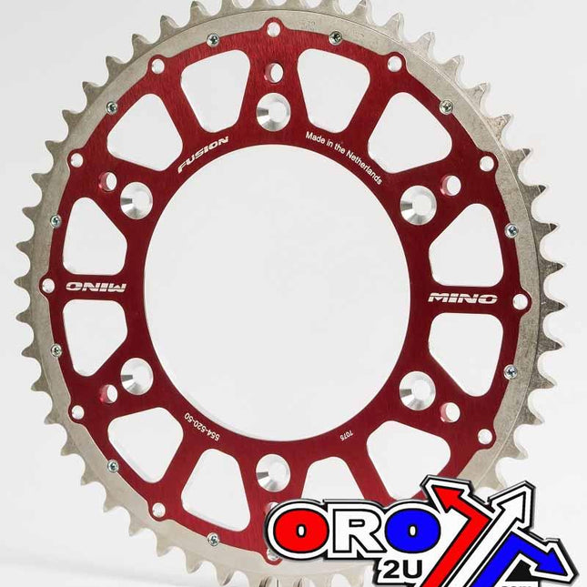 Mino Rear Sprocket Fusion 2-RING, 23-316-520-48 Red Steel/alloy