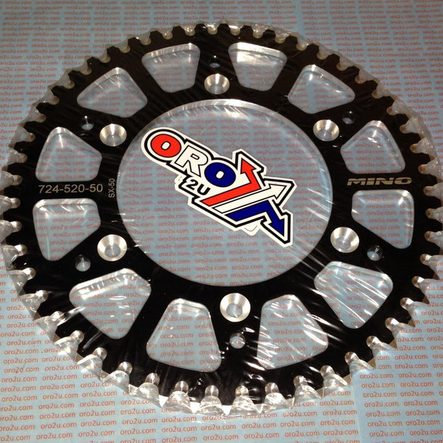 Mino Rear Sprocket Alloy Black 808, 25-423-520-48 Black