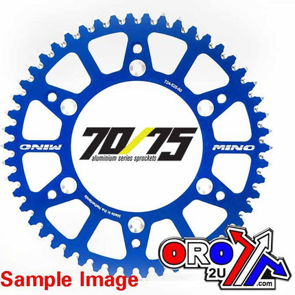 Mino Rear Sprocket Alloy Blue, 25-423-520-50 Blue