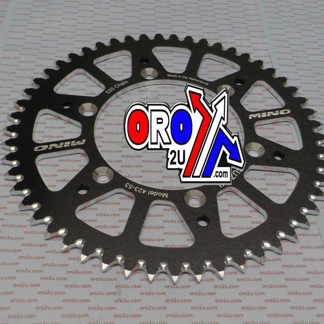 Mino Rear Sprocket Alloy Black, 25-423-520-53 JTR808
