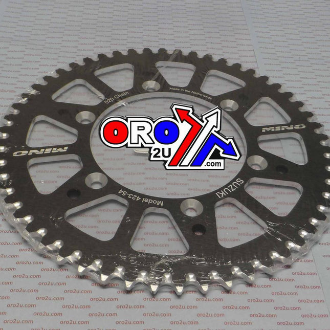 Mino Rear Sprocket Black Alloy, 25-423-520-54 JTR808