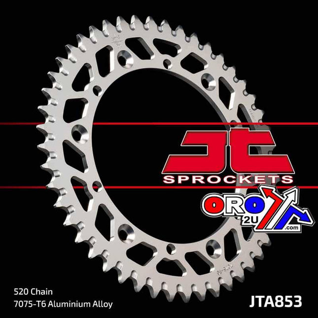 REAR SPROCKET ALLOY SILVER, JTA853.47 7075-T6 Aluminium