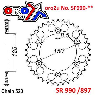 Mino Rear Sprocket Steel Hard 897, 24-724-520-40