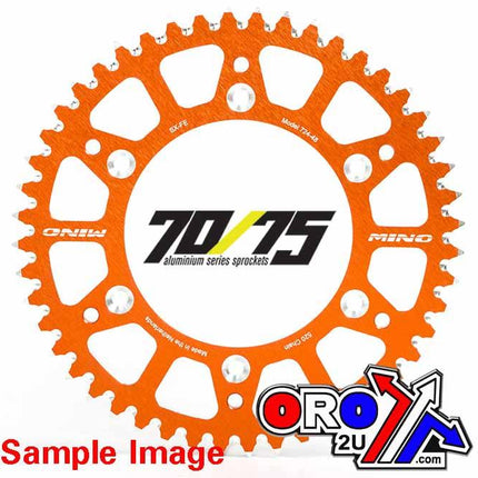 Mino Rear Sprocket Alloy Orange, 25-724-520-48 JTR897
