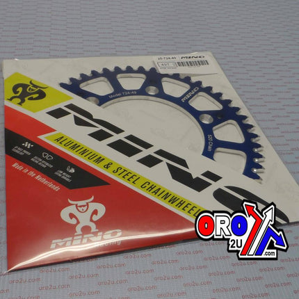 Mino Rear Sprocket Alloy Blue, 25-724-520-49 Blue