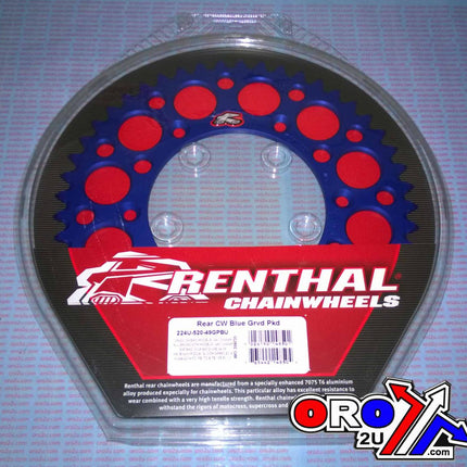 Rear Sprocket Renthal KTM, Ultralite 224U-520-49GPBU Blue