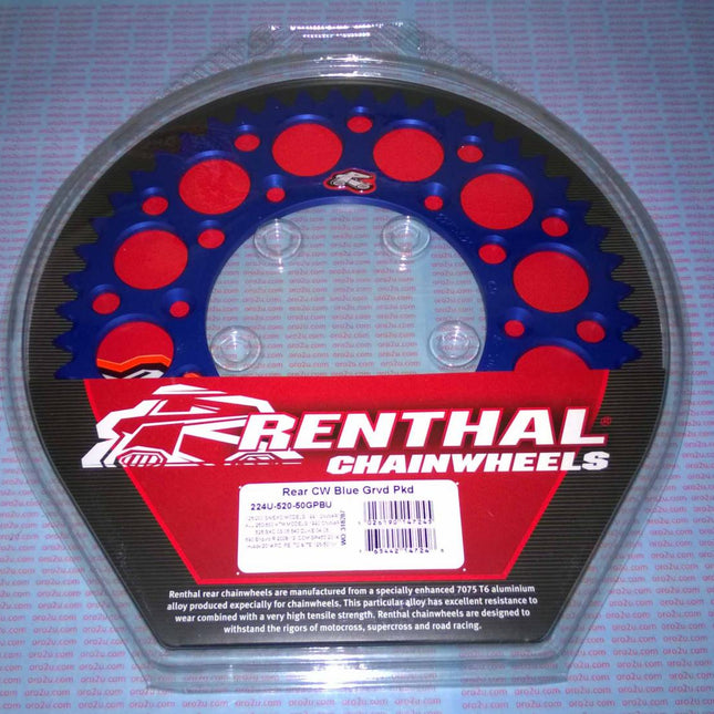 Rear Sprocket Renthal KTM, Ultralite 224U-520-50GPBU Blue, 224U-520-50GPBU