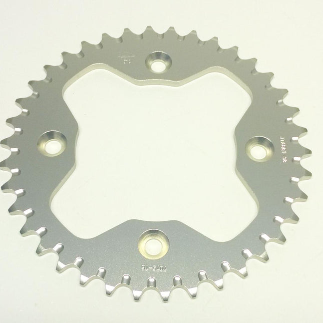 REAR SPROCKET ALLOY SILVER ATV, JTA881.38 7075-T6 Aluminium