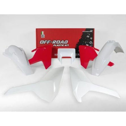 Plastic Kit Enduro 17-18 Husky Te/fe/tx, 5 Piece, Colour Red/white, Rtech R-KITHSQ-RQ0-517