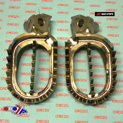 Footpegs Gripper 97-26 Alta Fantic Yamaha Redshift Xe Xx YZ WR Tenere Titanium 60mm Wide Scar S1516