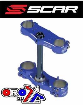 Triple Clamps Blue 21-26 Fantic Xx 125 25mm Offset Scar S1426