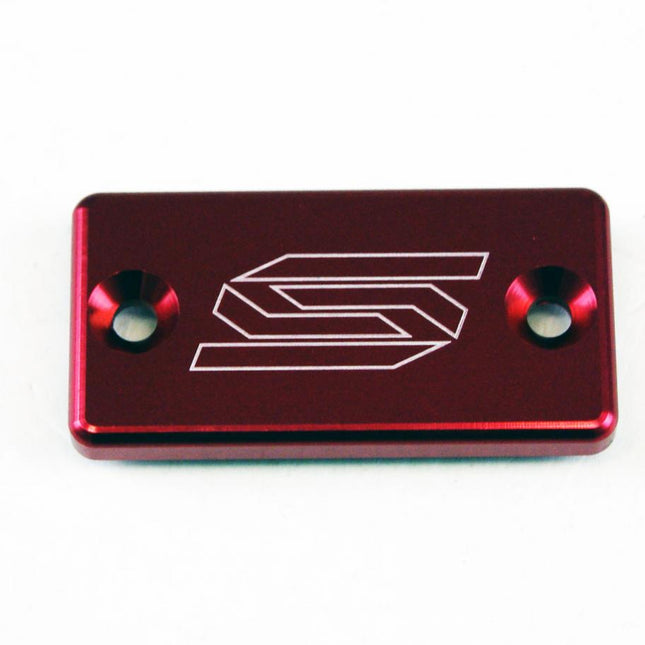 Front Brake Reservoir Cover Red 93-26 Kawasaki Suzuki Yamaha KX KLX RM RM-Z Rmx YZ WR Scar 1801