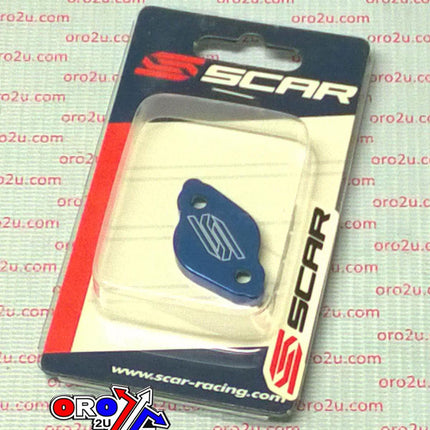 Rear Brake Reservoir Cover Blue 03-26 Fantic Tm Yamaha Xe Xx En MX YZ WR Xt 65 125 250 450 Scar 1901
