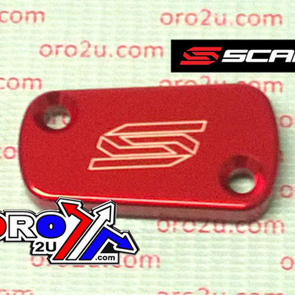 Rear Brake Reservoir Cover Red 03-26 Kaw Suz KX KLX Kfx RM RM-Z Rmx 125 230 250 300 450 Scar 3901