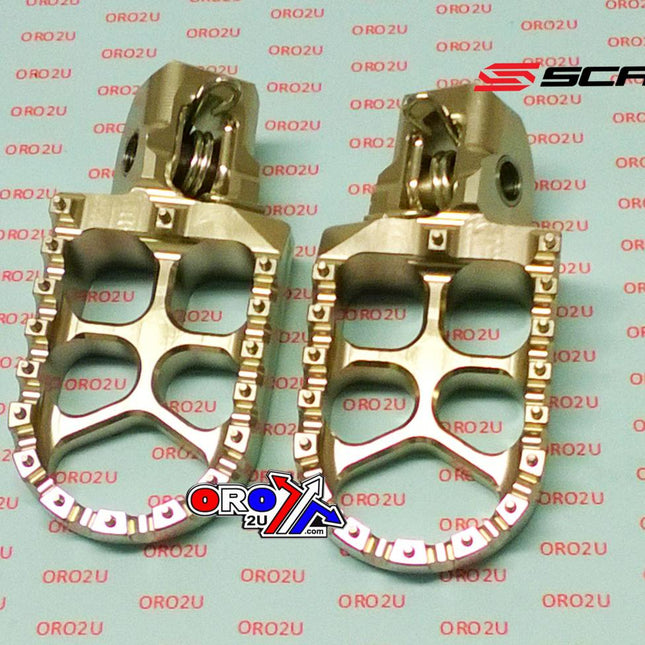 Evo Footpegs Titanium Color 16-24 Gasgas Husqvarna KTM Mc Ec Tc Tx Te Fc Fe Fs Sx Xc Exc 57mm Scar S5511T
