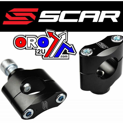Handlebar Mounts Black 28.6mm 35mm Scar P21