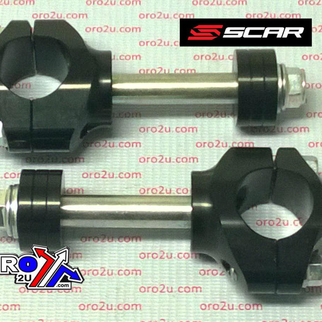 Oversize Bar Mounts Black 99-26 Honda CR CRF 125 250 450 28.6mm 30 35 40 45mm Stock Clamps Scar P62