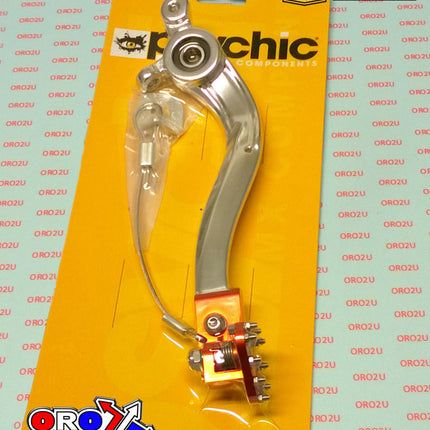 Brake Pedal KTM Sil/org, Psychic MX-08839 Silver/orange, 55413050044