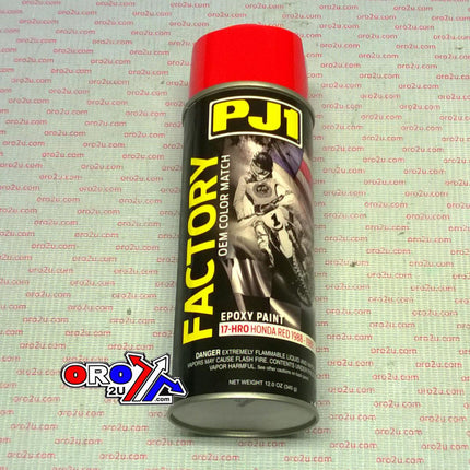 PJ1 Honda Red OEM Colour 1988 - 1989, Epoxy Paint 340ml, PJ1 17-HRO, PJ011011