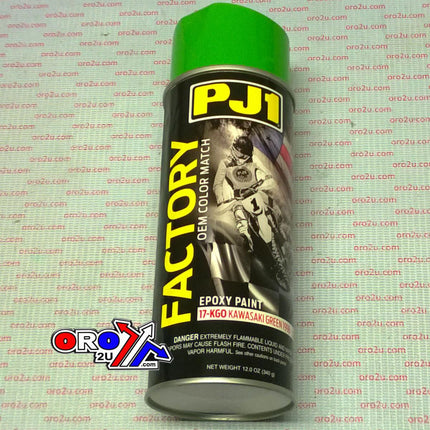 PJ1 Kawasaki Green OEM Colour 1998 - 2002, PJ1 17-KGO, PJ011019, Epoxy Paint 340ml