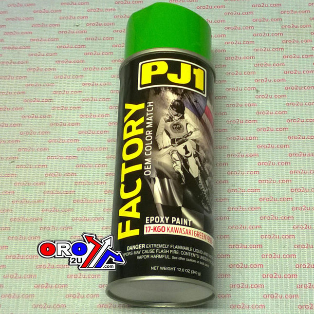 PJ1 Kawasaki Green OEM Colour 1998 - 2002, PJ1 17-KGO, PJ011019, Epoxy Paint 340ml