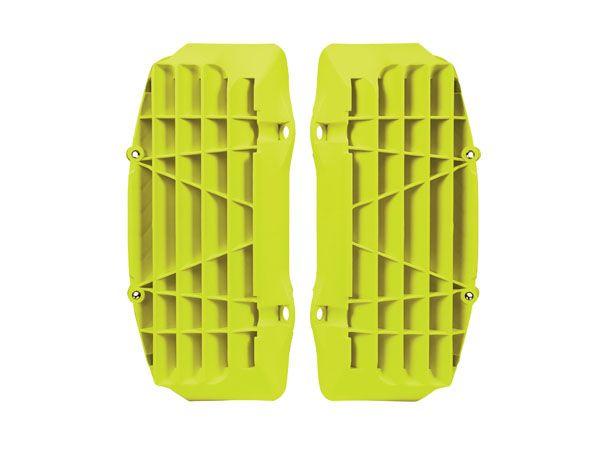 Louvers Rad Oversize Neon Yellow, KTM / Husqvarna 16-18, Rtech R-GRKTMGF0017