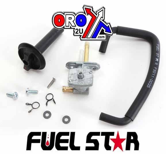 Fuel Valve Kit YFM400FA Kodiak 00-02, Fuel Star FS101-0052 Yamaha ATV, Tape / Petcock / Clips / Pipes / Bolts