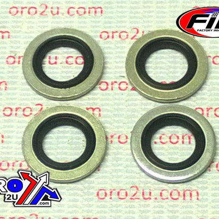 Bonded Sealing Washer M12 PK4, M12x19x1.5mm / Self Centering