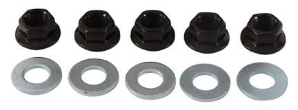 Wheel Nut & Washer Kit PACK-5, Allballs 85-1261, 08316-16086 08316-10087, 08316-16088, 09159-08019, Suzuki LT-230E 88-93, LT-250R 87-92
