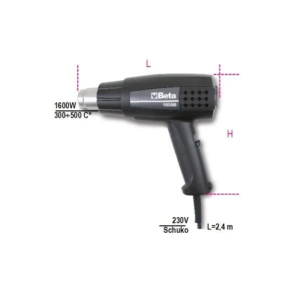 Heat Gun 500 Degree, 1850B, Beta Tools