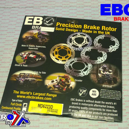 Disc Brake Rear Bombardier / Can Am, Ebc MD6223D, 705600271, 705600604, MD6223D, MD6223D