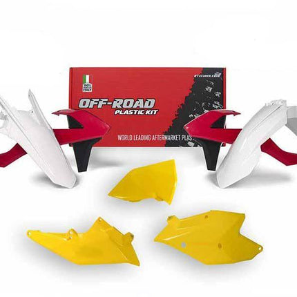 Plastic KIT/5 2017-2019 Exc/exc-f Vintage Kit Red Yellow And White Rtech R-KITKTM-RQ1-417