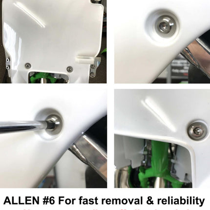 Titanium GR5 Panel Bolt M6X35mm, Pack Of 2 / Metric Coarse