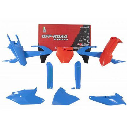 Plastic KIT/7 18-24 KTM SX85, Light Blue/orange Rtech R-KITKTM-CL0-185, R-KITKTM-CL0-185